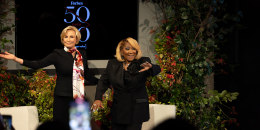 Singer and food entrepreneur Patti LaBelle speaks at the Forbes and Know Your Value \"50 Over 50\" luncheon in New York City