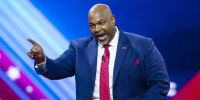 North Carolina Lt. Gov. Mark Robinson speaks at the Conservative Political Action Conference in National Harbor