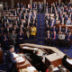 Newly elected House Speaker Mike Johnson, R-La., delivers remarks after the House of Representatives held an election at the Capitol on Oct. 25, 2023.