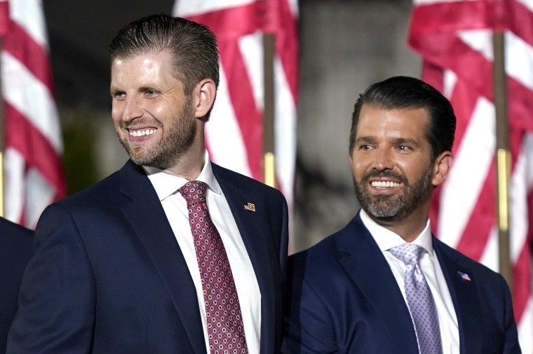 Eric Trump, and Donald Trump Jr.