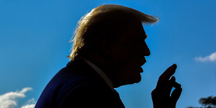 Image: Then-President Donald Trump departs the White House in 2019.