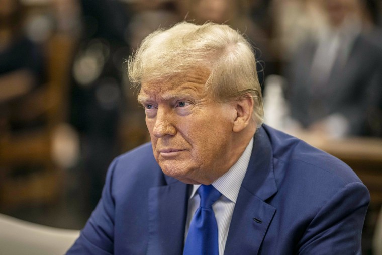 Former President Donald Trump in New York Supreme Court.