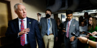 U.S. Rep. Ken Buck (R-CO) arrives to a closed-door House Republican meeting at the U.S. Capitol  in Washington, DC. on Oct. 20, 2023.