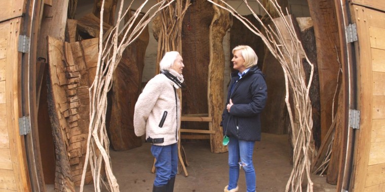 Emilie Brzezinski with her daughter Mika Brzezinski.