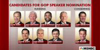 Nine Republicans join House speaker race